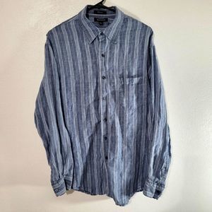 Brandini 100% linen Mens Large Long Sleeve